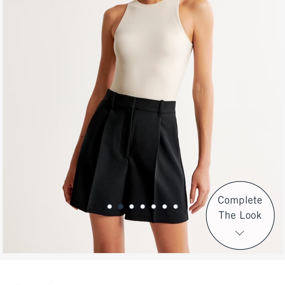 NEW ABERCROMBIE & FITCH Ultra High Rise Tailored Short